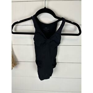 NWOT Skims Seamless Sculpt Scoop Neck Thong Bodysuit Onyx- XS